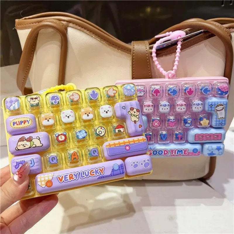 26 Key Cute Fidget Decompression Toy Soft Push Button Creative Bag Zpaxo