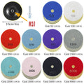 10-16pcs 4 inch Diamond Polishing Pads Kit Wet/Dry Buff Disc Abrasive Grinding Discs Set for Granite Concrete Glass Polishing Zpaxo 11PCS 50-8000 4 inches multi-tool