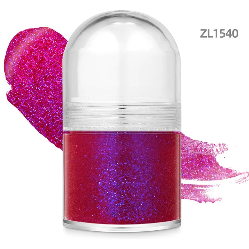 Rolling Sequin Face Body Glitter Gel Lasting Shine Sparkling Sequins Glitter Gel for Carnival Parties Festival and Stage Makeup Zpaxo 40