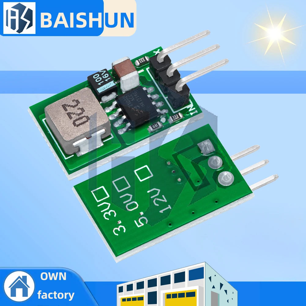 5V 1A High-efficiency Buck Converter 5 5-32V Wide Input DC-DC Zpaxo