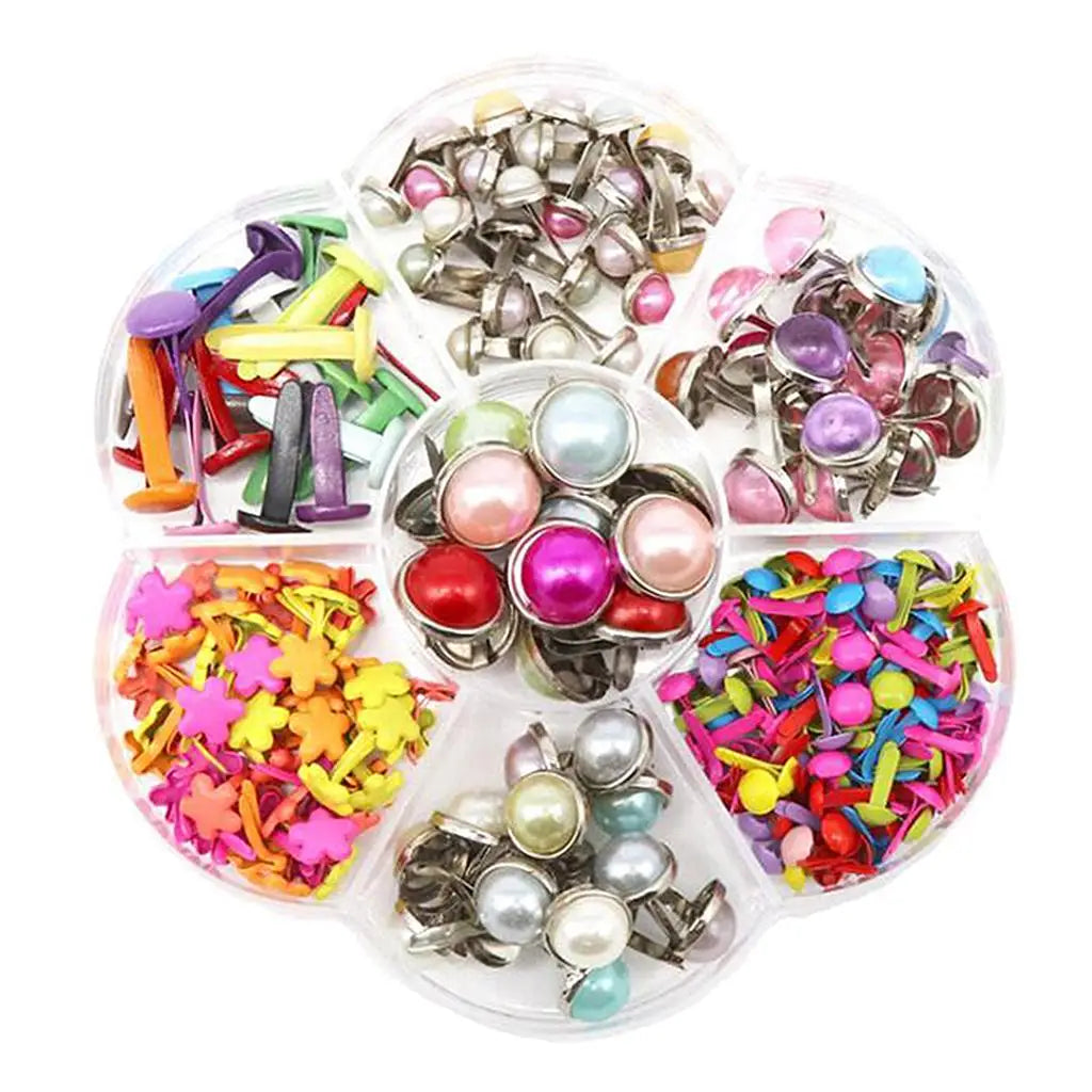 Mini Brads Metal Clips Bag Closure Craft Scrapbooking Handicrafts DIY Zpaxo A