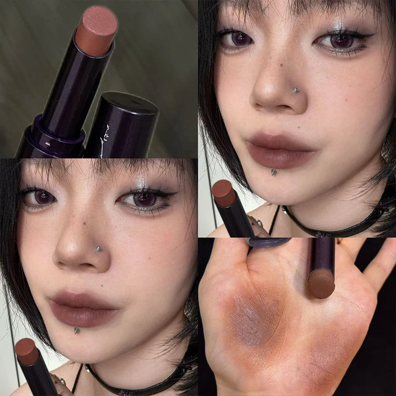 Soft Mist Nude Pink Matte Lipstick Waterproof Long Lasting Lip Sticks Easy To Apply Low Saturation Lip Gloss Makeup for Women Zpaxo 04