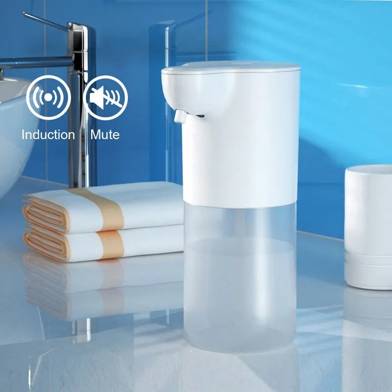 350ML Touchless Automatic Soap Foam Dispenser USB Rechargeable Foam Hand Washer Machine Bathroom Infrared Sensor Soap Dispenser Zpaxo