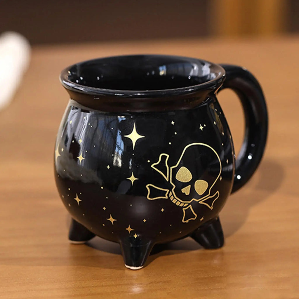Halloween Mug Ceramic Coffee Spooky Water Drinkware Trick Supports