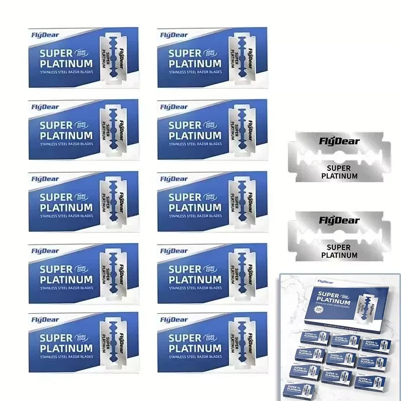 Double Edge Safety Razor Blades – 10–60 Pack | Stainless Steel