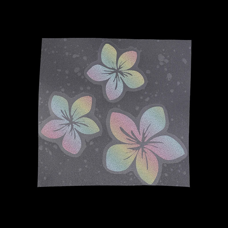 Floral Glitter Decorative Car Stickers Waterproof Dly Sticker Self