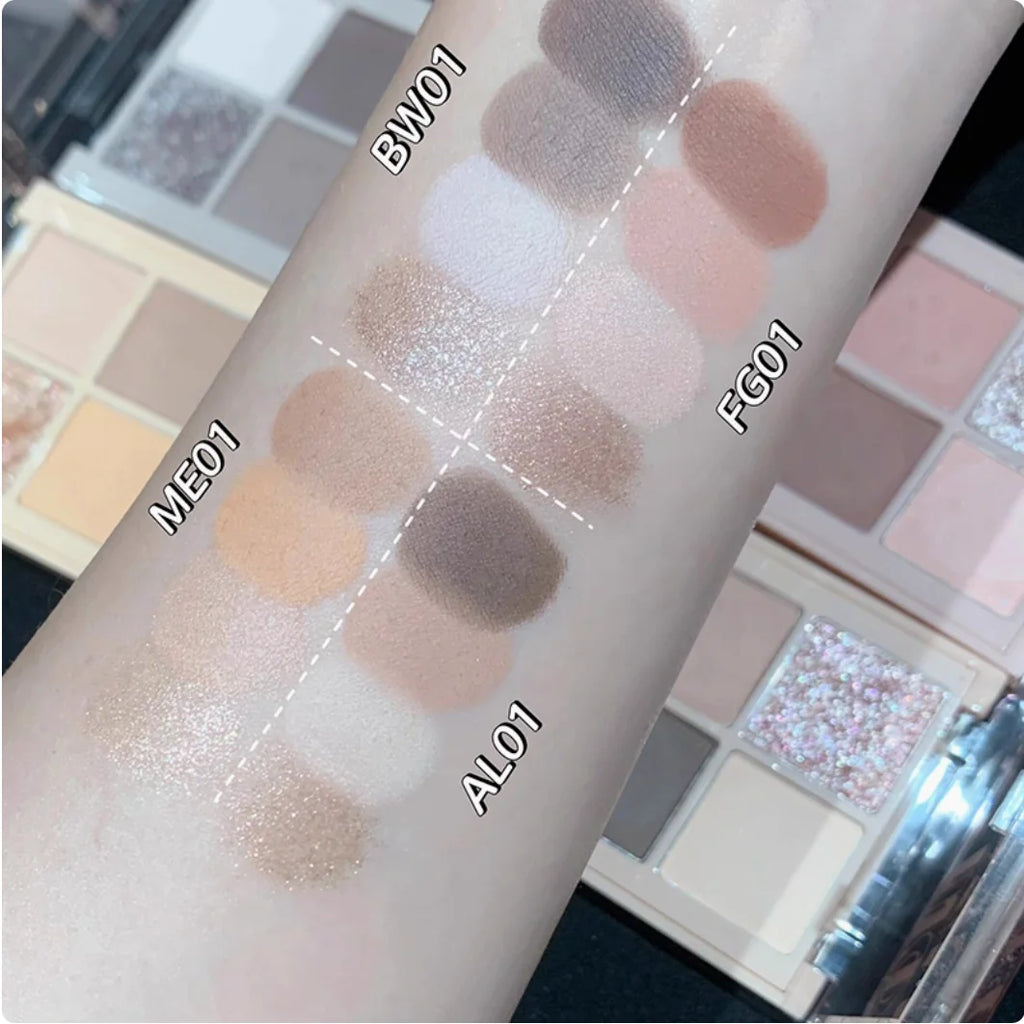 Into YOU Eyeshadow Palette Four Colors Minced Potatoes Matte Earth Zpaxo
