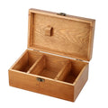 Vintage Wooden Sewing Box – 3-Compartment Organizer Wooden Sewing Box Zpaxo Default Title