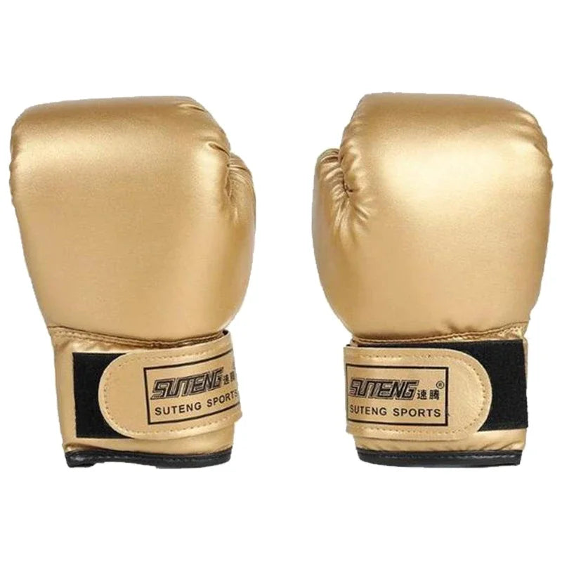 Children's Boxing Hand Gloves Children's and Youth Boxing Bags Taekwondo Muay Thai Mitt MMA Training Spare Sports Gloves Zpaxo Golden