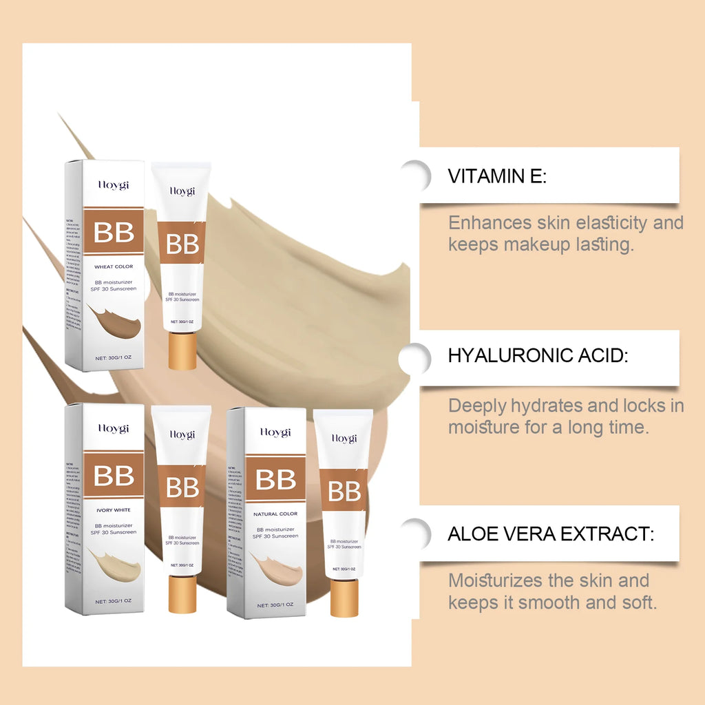 Hoygi SPF30 BB Cream – Oil-Free Full Coverage Moisturizer BB Cream SPF30 Zpaxo