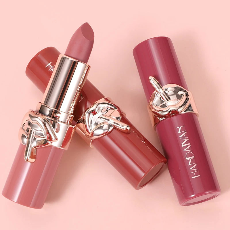 HANDAIYAN Matte Lipstick Waterproof Lasting Non-Stick Cup Lip Stain Classic High Pigment Lipstick Velvet Lip Cosmetics Makeup Zpaxo