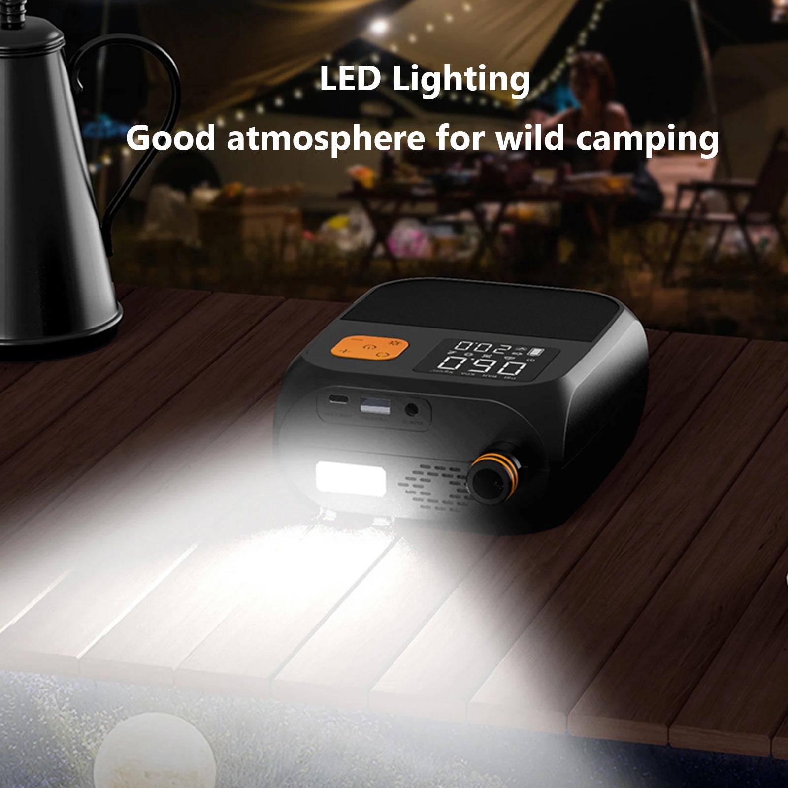 SUP Air Pump Rechargeable Electric Paddle Board 25PSI Portable