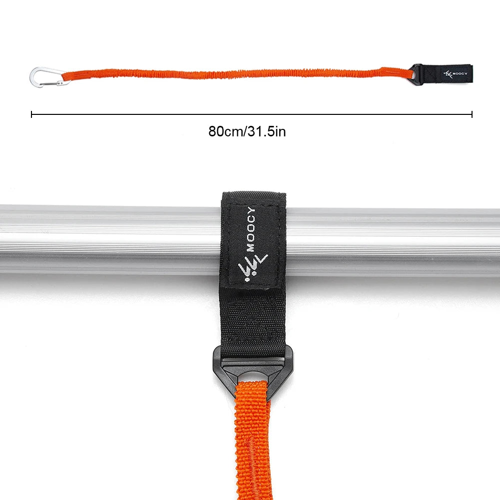 Kayaks Paddle Leash Stretchable Rod Carabiner Fishing Tool Pole