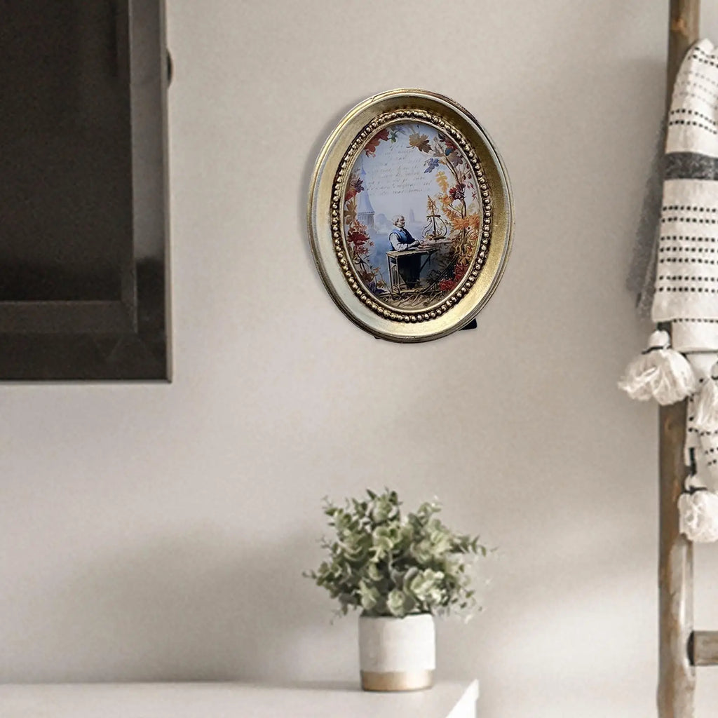Vintage Picture Frame Tabletop Wall Mounting Ornament Living Room Photo Gallery Home Decor Hallway Retro Photo Frame Antique Zpaxo