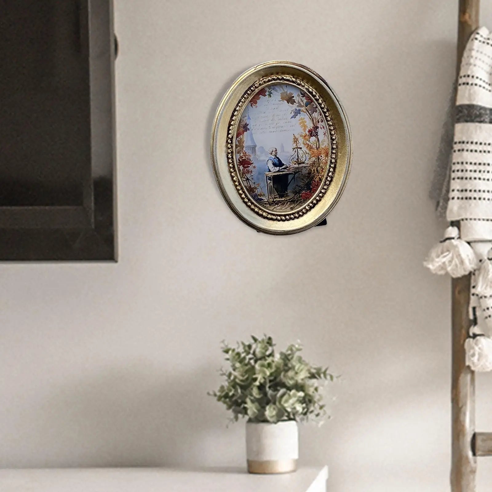 Vintage Picture Frame Tabletop Wall Mounting Ornament Living Room Photo Gallery Home Decor Hallway Retro Photo Frame Antique Zpaxo