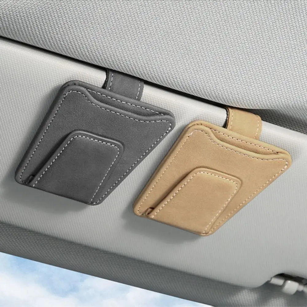 Magnetic Car Glasses Clip Wear-Resistant Universal Car Visor Sunglasses Organizer Space Saving Car Interior Sunglasses Holder Zpaxo