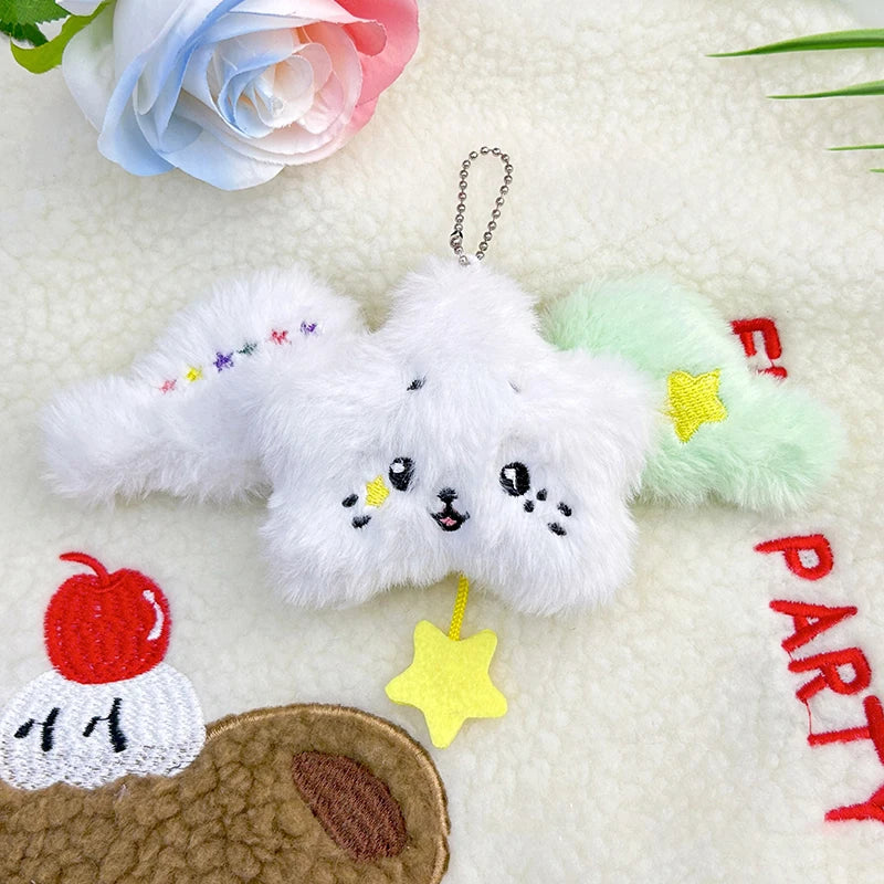 Star Wings Pendant Keychain Cartoon Fashion Cute Doll Plush Accessory Zpaxo A7