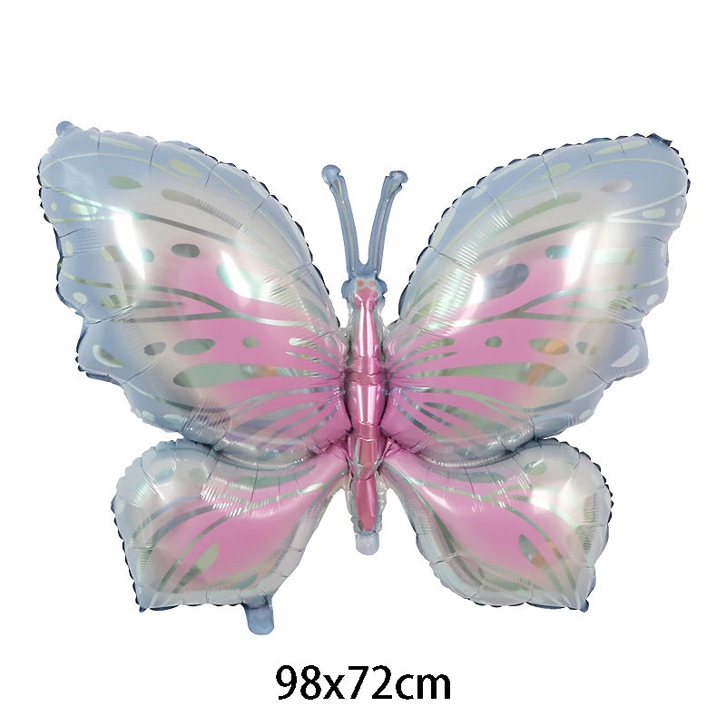 Large Butterfly Aluminum Foil Balloons Helium Air Globos Birthday