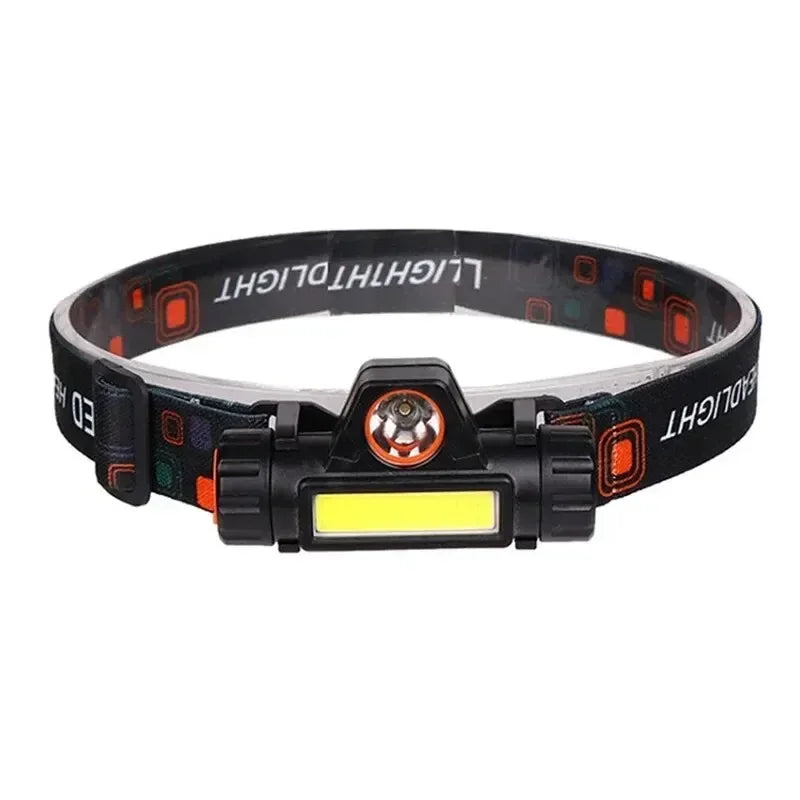 Q5 COB LED Headlamp 500lm – Rechargeable 18650 Battery