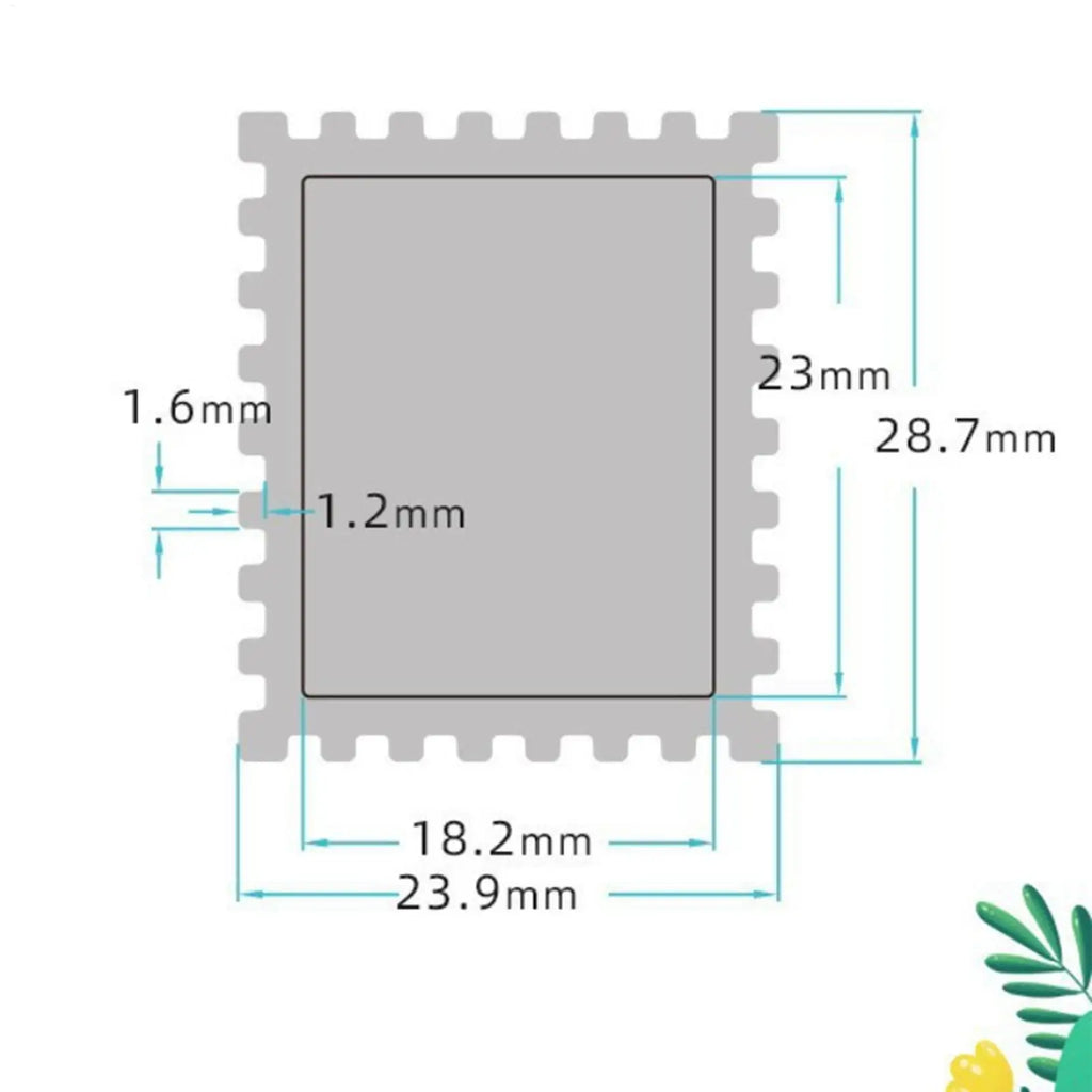 Square Stamp Puncher Hole Embossing Cutter Craft Shape Punch Tool