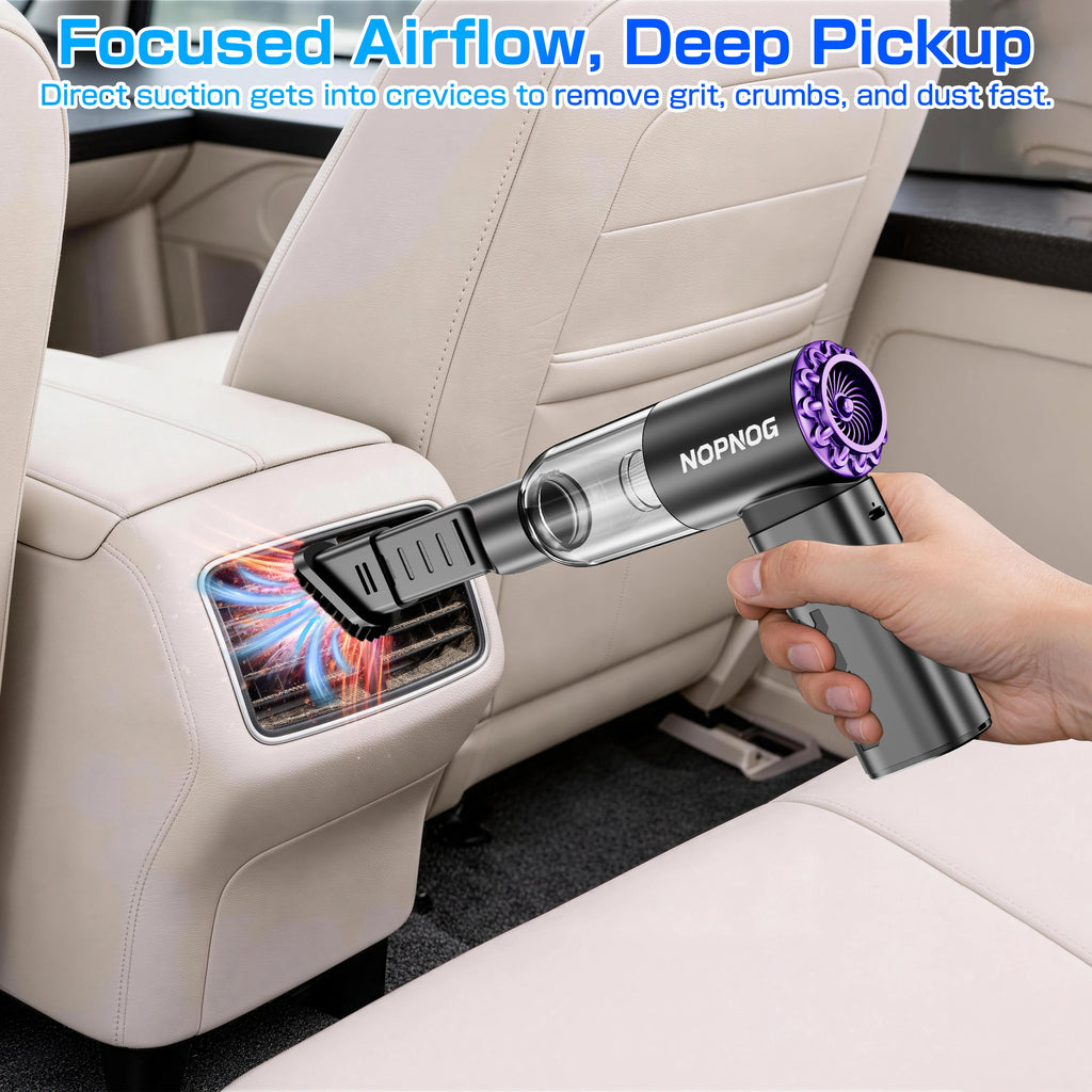 Cordless Car Vacuum Cleaner Air Duster 2 Speed Adjustable Portable