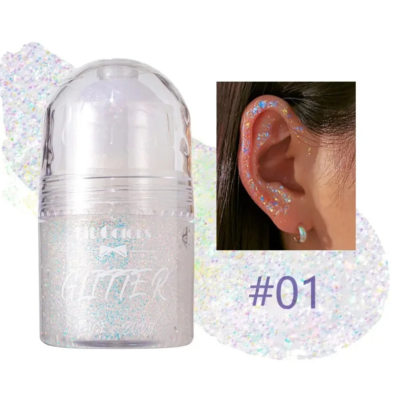 Sparkling Sequins Glitter Gel Face Body Eye Painting Shine Liquid Zpaxo 01
