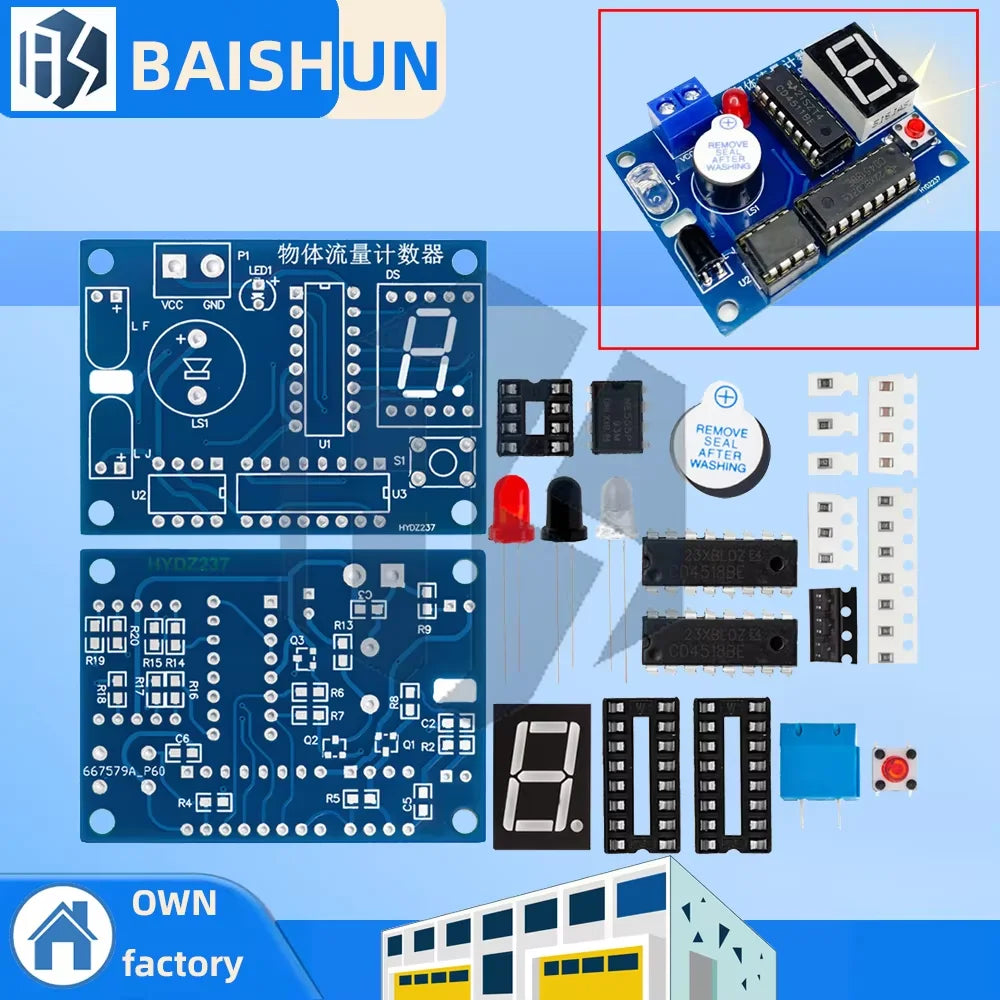 Industrial Automation Flow Counter Kit – IR Photoelectric Sensor (Adjustable NPN/PNP) for Smart Logistics Zpaxo Default Title