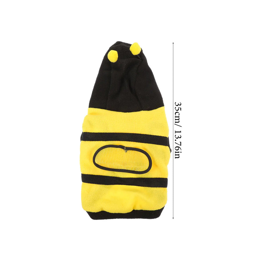 Stylish Bee Design Dog Costume Polar Fleece One-piece Dress-up