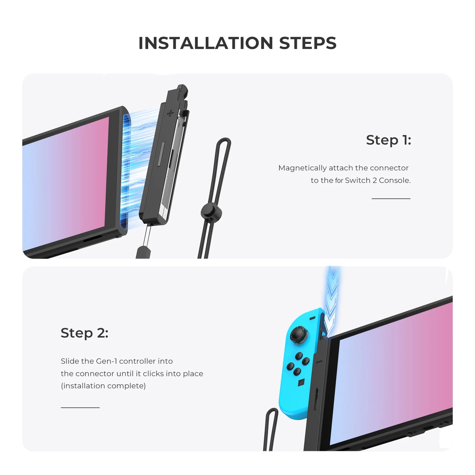 Controller Connecting Adapter Magnetic Joy-con Switch 2 Console