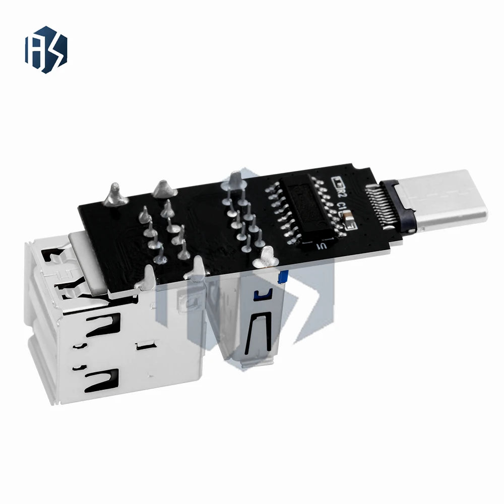 USB-C to USB-A 3-Port Hub Adapter | Type-C Expansion Module for Arduino & DIY Electronics Projectsronics Zpaxo