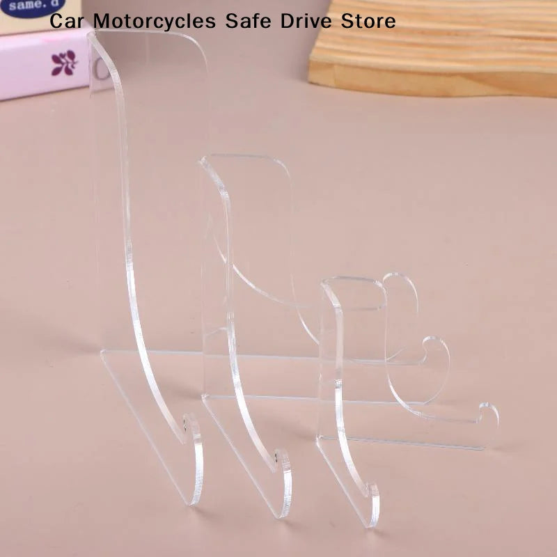 CM1Pcs 60-Degree Angle Acrylic Book Stand Shallow Support Ledges