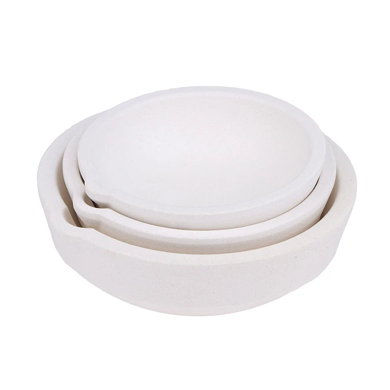 Temperature Quartz Bowl Crucible Furnace Melting Casting Refining Zpaxo