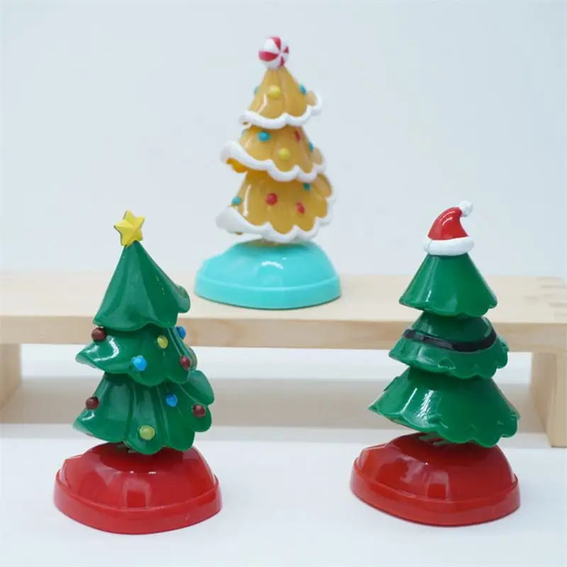 Christmas Solar Powered Dancing Toy Solar Dancing Toy Christmas Tree Novelty Moving Christmas Tree For Desk Windowsill Car Zpaxo
