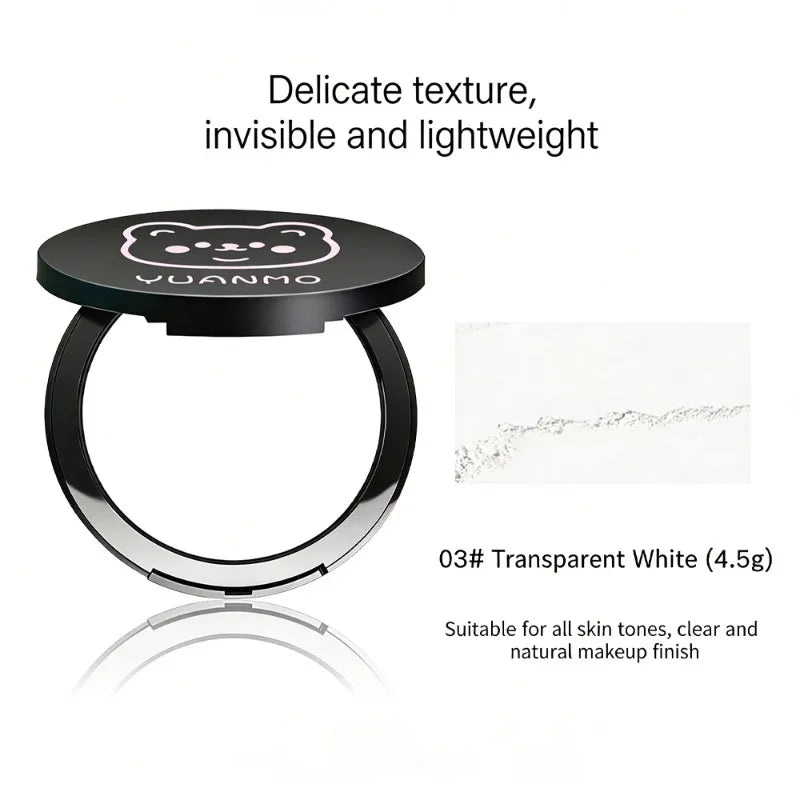 Transparent White Pressed Powder Oil Control Silky Soft Focus