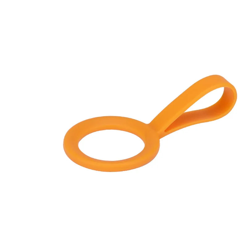 Silicone Water Bottle Holder Hanging Strap – Outdoor Carry Rope Bottle Carry Strap Zpaxo yellowish brown