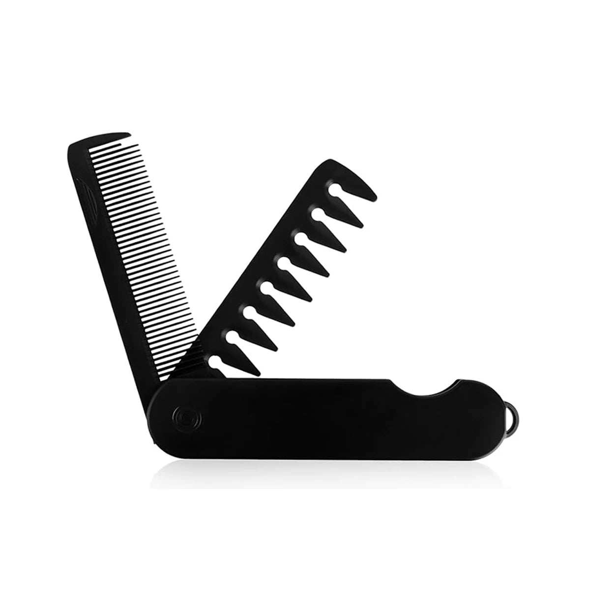 Men's 2-in-1 Folding Pocket Comb – Fine & Wide Tooth Travel