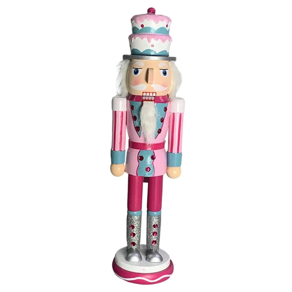 Christmas Nutcracker Soldier Doll Wooden Puppet Statue Art Crafts Zpaxo
