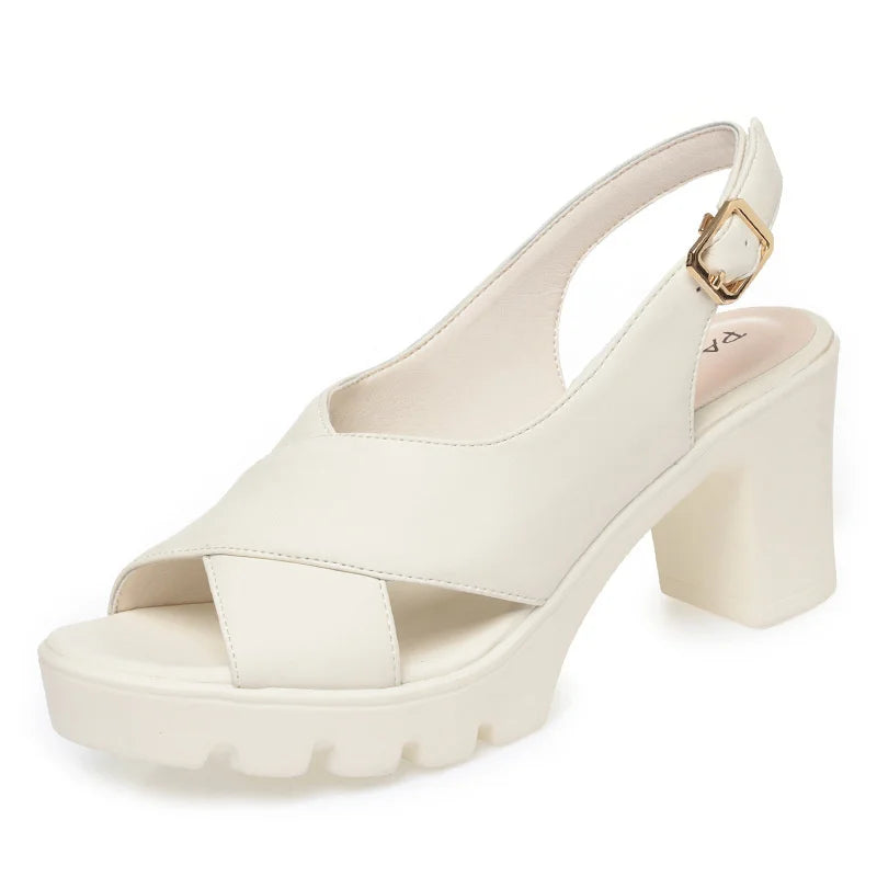 Roman Heel Sandals Summer Women Waterproof Platform Thick Sole Zpaxo