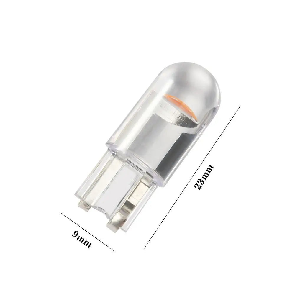 12V DC Auto Lights W5W 194 T10 Car Reading Light Glass Housing License Plate Lamp Car Dome Light LED Car Bulb COB Led Light Zpaxo
