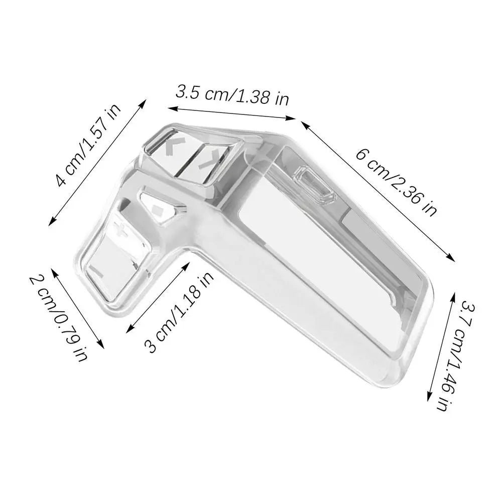 Electric Bike Monitor Screen Cover Waterproof Transparent Electric Bike Display Case Bicycle Parts for Outdoors Riding Commuting Zpaxo Transparent