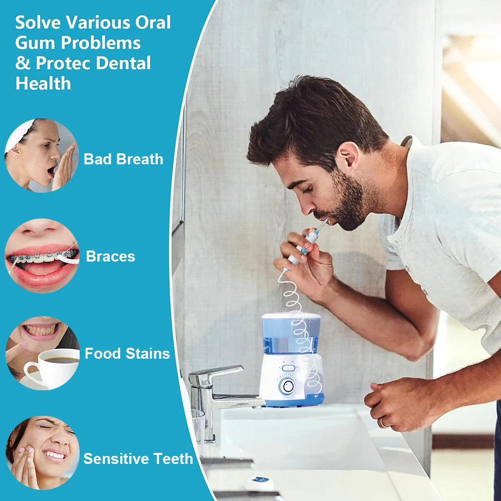 Water Flossser Oral Irrigator Pressure Dental Hygiene Flossing Teeth