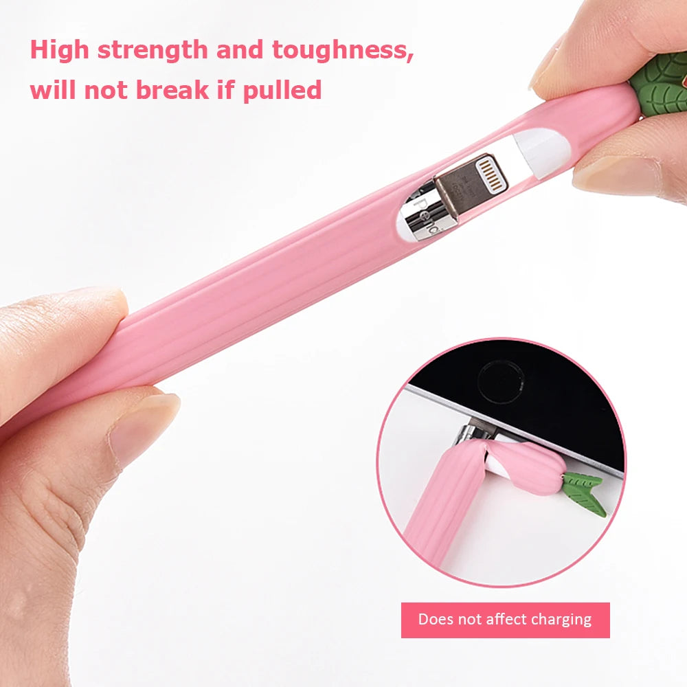 Cute Vegetable Soft Silicone Case Smart Touch Pen Protective Sleeve Zpaxo