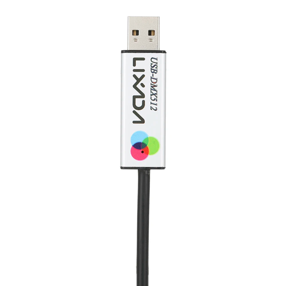 Lixada USB Lighting Console USB to DMX Interface Adapter LED DMX512 Computer PC Stage Lighting Controller Dimmer Zpaxo