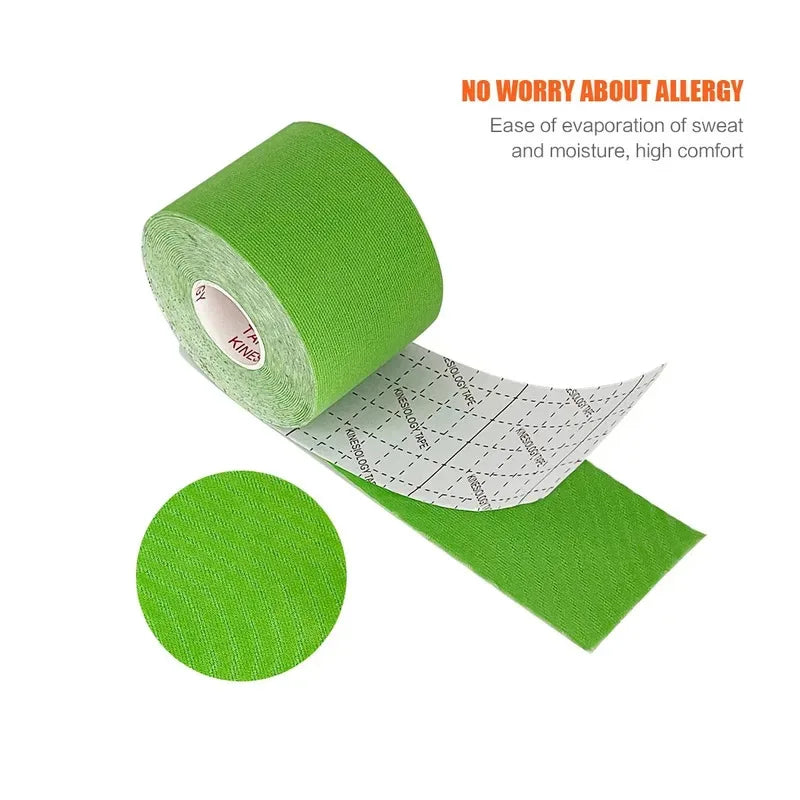 Waterproof Kinesiology Tape – Athletic Muscle Support 1–5 Rolls