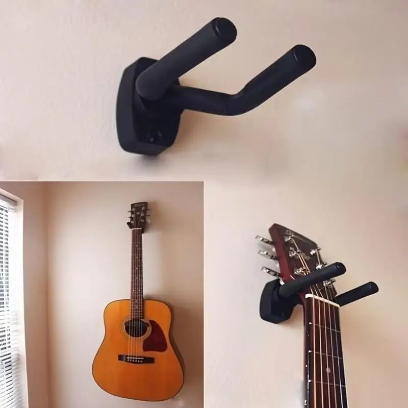 1pcs Alloy Wall-Mounted Guitar Rack – Hanger for Guitar, Ukulele, Bass & Violin, Home Instrument Display Zpaxo