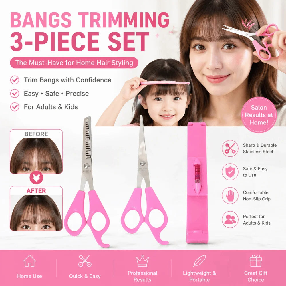 Precise Bangs Trimming Tool Point Cuts Thinning Shears Kids Cutting Zpaxo