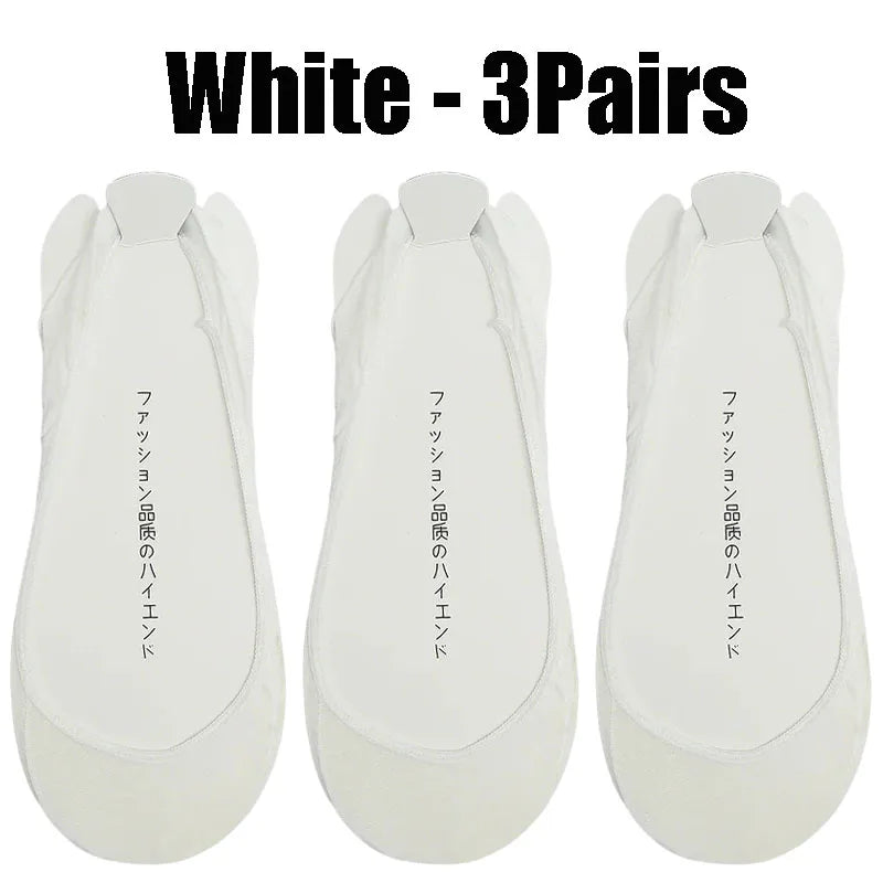 Invisible Silicone Anti-slip Short Socks Summer Ice Silk Ultra-thin