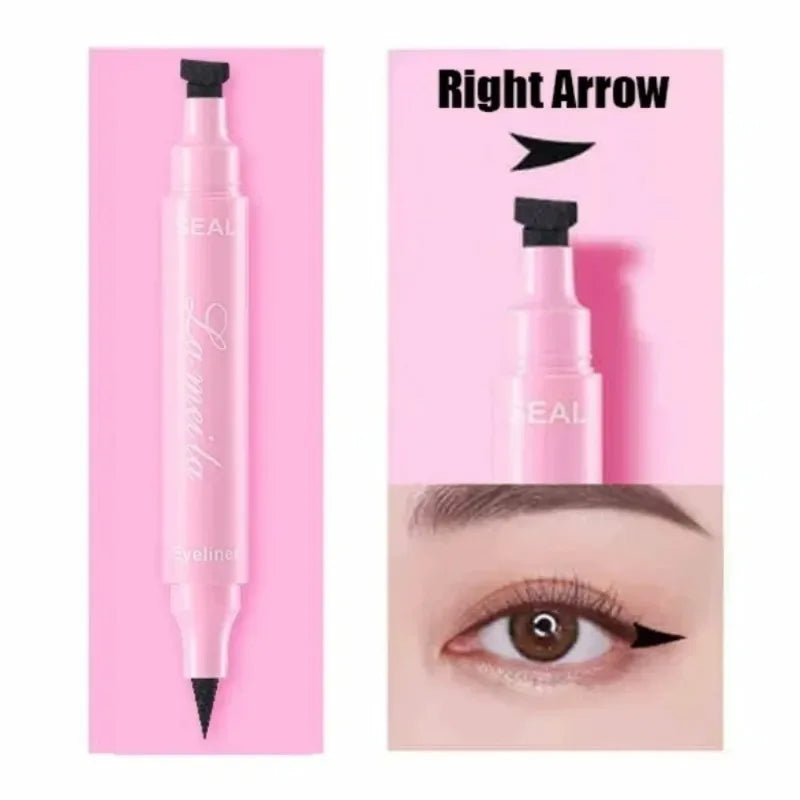 1 Black Eyeliner Stamp Waterproof Sweat-proof Dual-ended Liquid Quick Zpaxo G-05 Right Arrow