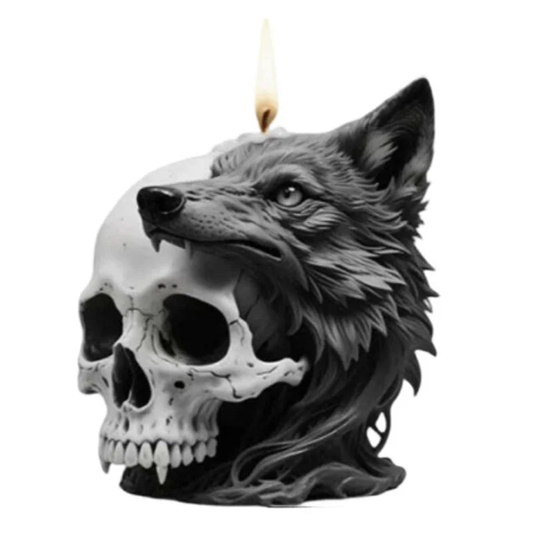 Wolf Skull Eagle Head Silicone Candle Mold 3D Roaring Animal Head Soap Wax Aroma Plaster Making Resin Mold Home Decor Zpaxo