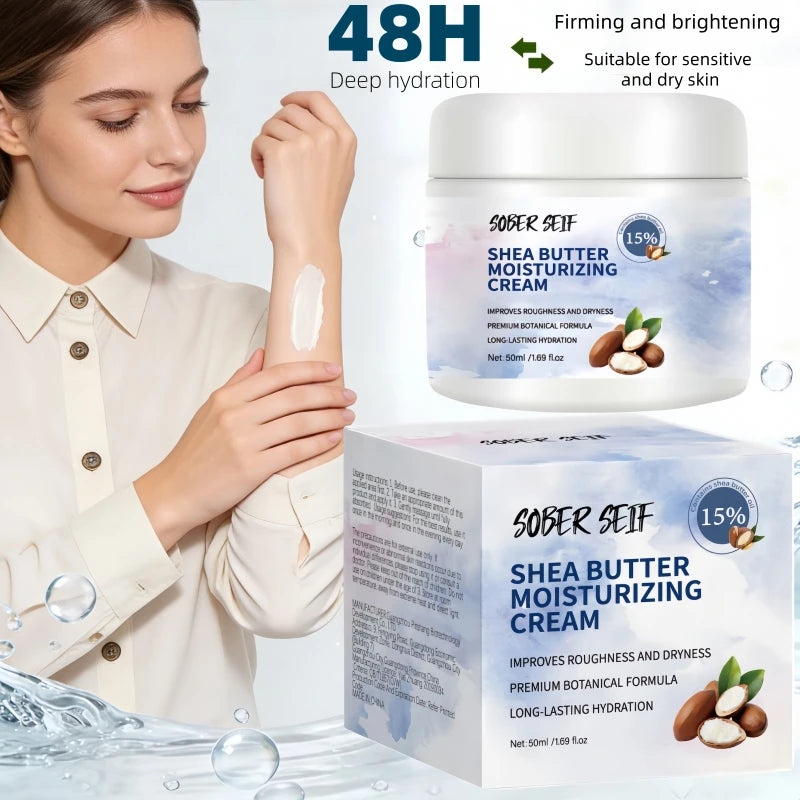 Travel‑friendly Daily Body Lotion 48H Deep Hydration Shea Butter Hyaluronic Acid Ceramide Valentine's Day Skin Gift Zpaxo